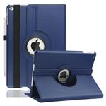 Case for iPad 9.7 2018 2017 / iPad Air 2 / iPad Air - 360 Degree Rotating Multi-Angle Viewing Stand, Auto Sleep/Wake (Navy Blue)