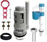 LOWEEDNY 3-Inch Everything Dual Flush Valve Repair Kit for 2-Piece Toilets with Installation Tools, Toilet Tank Replacement Kit; Compatible with Glacier Bay, Toto, WaterRidge, AquaSource& More