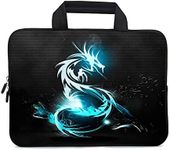 XMBFZ Laptop Sleeve 11.6 12.1 inch Protective Chromebook Case Pouch Notebook Ultrabook Bag Tablet Sleeve Cover Travel Briefcase with Handle for Men Women (Dragon)