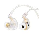 Linsoul TANGZU Wan’er S.G HiFi 10mm Dynamic Driver PET Diaphragm in-Ear Earphone with Ergonomic Shape, Detachable 2Pin OFC Braided Cable for Audiophile Musician DJ Stage (White, TANGZU Wan’er S.G)