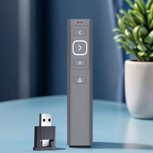 Presentation Clicker, DOSMONO Wireless USB Powerpoint Clicker, Synchronised Speech Captions Available, Office Presentation Remote Compatible with Win10