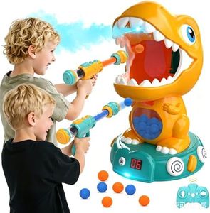 EagleStone Remote Control Dinosaur Shooting Toys with Spray and Auto Score
