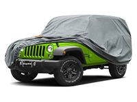 Kayme Heavy Duty 2dr Car Cover, Custom Fit Wrangler 2 Door CJ YJ JK JL Waterproof All Weather for Automobiles, Full Exterior Covers Sun Rain UV Protection.