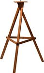 dobar 33326e Heavy Duty Pine Bird House Stand - Brown