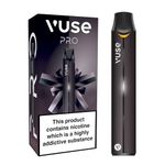 Vuse Pro Vape Kit, Slim Design, Fast Charging, Splash-Resistant, reusable vape, rechargeable vape, refillable vape, compatible with Vuse ePod 2 vape pods (Sold Separately), Black