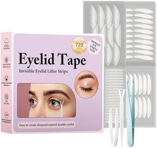 720PCS Invisible Eyelid Tape - Eyelid Lifter Strips - Eyelid Tape for Hooded Eyes Invisible, Instantly lifts loose Skin Around The Eyes Without Surgery, Creating Deep, Natural-looking Eyelids Easily