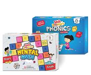 ClassMonitor Phonics + Math Learning Kit with Free Mobile App with 200+ Learning Activity comes with Flash Cards work sheets for Home-Learning Education for childrens boys girls kids for Age 3-6 years