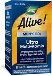 Nature's Way Alive Men 50 Plus Daily Ultra Multi-vitamin Tablets, 60 Count