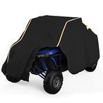 UTV Cover KEMIMOTO Heavy Duty Cover Compatible with Polaris RZR, Can-Am Maverick, Kawasaki TERYX4, CFMOTO Zforce, Viking & YXZ1000R 2-3 Seater SXS Cover with Reflective Strip All Weather Protection