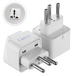 Ceptics India to Switzerland, Rwanda, Liechtenstein (Type J) Travel Adapter Plug - CE Certified - RoHS Compliant - 2 Pack (GP-11A-2PK)