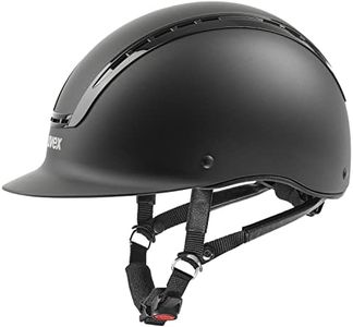 uvex suxxeed Active Horse Riding Helmet for Women & Men, Black, S-M - Adjustable & Excellent Ventilated Helmet