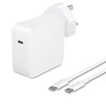 65W/61W Mac Book Pro Charger, USB C Laptop Charger Power Adapter Compatible with MacBook Pro 13, 14 inch MacBook Air 13 inch iPad Pro 2021/2020/2019/2018, Mac Charger Included Type-C to C Charge Cable