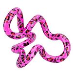 Tangle 85703 Fidget Toy Junior Wild Series with Animal Pattern Leopard, Anti-Stress Finger Toy, Promotes Fine Motor Skills, Can Be Turned and Combined, Motor Skills Toy for Children from 3 Years, Pink