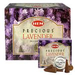 Precious Lavender Incense Cones and Cone Incense Burner Bundle Insence Insense Hem Incense