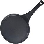 S·KITCHN Nonstick Crepe Pan, Skillet Pan for Dosa Tawa Omelette Tortillas Crispy Pancake, Griddle Pancake Pan, PFOA FREE and Induction Compatible - 10IN