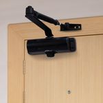 Godrej Door Controls I Hercules Door Closer I for Wooden, Aluminum & Metal Doors I for Left and Right Handed Doors I 2 Speed I for Offices and Home I Door Weight Upto 60 KG I Matte Black Finish