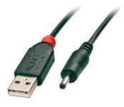 LINDY 1.5m USB to 1.35mm Inner / 3.5mm Outer DC Cable, 70266