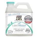 Tidy Cats Free & Clean Cat Litter, LightWeight Unscented Multi-Cat - 2.72 kg Jug