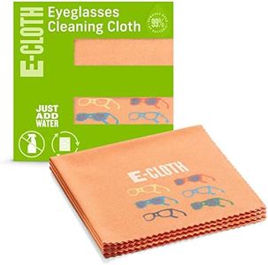 E-Cloth 3-Pack Glasses Cloth, Microfiber Cleaning Cloth, Ideal Eyeglasses, Sunglasses and Lens Cleaner, Washable and Reusable, 100 Wash Promise