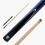 Jonny 8 Ball 57 Inch ¾ Jointed SNIPER English Pool Cue with Smooth Premium Ash Shaft and Hand Spliced Butt – 8mm Pro Leather Tip (Blue)