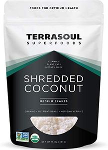 Terrasoul Superfoods Organic Coconut Flakes, 1 Lb - Medium Flakes | Unsweetened | Perfect for Baking