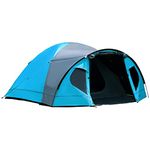 Portal 3-4 Man Tent with Porch, Camping Tent for 3 to 4 Persons with Sewn-in Groundsheet, 4000mm Waterproof Family Tent with Bedroom, Lightweight Dome Tent for Outdoor Garden Backpacking Hiking