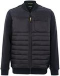 Krumba Bomber Windbreaker Mens Jackets: Lightweight Winter Outdoor Zip Up Coat Black Size M