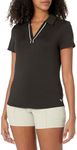PUMA GOLF Women's Cloudspun Piped Ss Polo, Puma Black, X-Small
