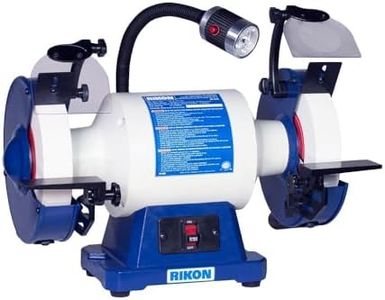 Rikon 8 Inch Bench Grinder - 1-1/2 Inch Wide Stone