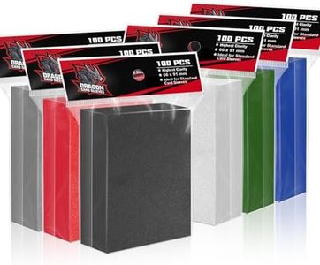 Top Loaders for Trading Card Sleeves，Soft Baseball Plastic Card Sleeve for Standard Card,Matte Card Sleeve Fit for Football,MTG Cards (600PS-color-4, 66 * 91mm)