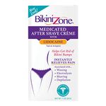 Bikini Zone Bikini 60VCA Zone Medicated Creme for Bikini Area, 1 Ounce