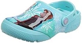 Crocs Kids' Disney Frozen 2 Clog | Frozen 2 Shoes for Girls, Ice Blue, 2 Little Kid