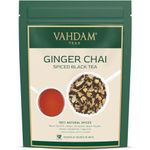 VAHDAM, Ginger Masala Chai Tea 200g 100 Cups) Authentic Indian Ginger Tea | Spiced Chai Tea Loose Leaf | Brew Hot Tea, Iced Tea Or Chai Latte | Vacuum Sealed Pack