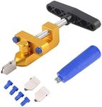 Glass Tile Cutter Tool Kit, Glass Breaking Pliers, Premium Glass Cutter Tool 3-15mm with 2 Cutter Blades 4 Contact Feet, Glass Cutting Tool Kit for Glass Mirror Ceramic Tile Glazed Tile
