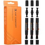 K&F Concept Lens Cleaning Pen, 3 PCS Two-in-One Function with Cleaning Brushes & Carbon Tips, Suitable for Camera Lens and Filter Cleaning