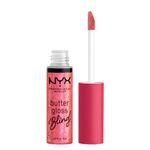 NYX PROFESSIONAL MAKEUP, Butter Gloss Bling Lip Gloss, Non- Sticky Lip Gloss, High Shine, Universally Flattering, 8 mL - She Got Money (Shimmery Pink)