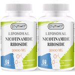 Coutihot Liposomal Nicotinamide Riboside TMG & Trans-Pterostilbene 2000MG, Ultra Pure NR Supplet, Highest bioavailabilit (120 Count)