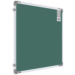 Pragati Systems® Genius Melamine (Non-Magnetic) Green Chalkboard for Kids, Home, Study and School (GCHB6090) with Lightweight Aluminium Frame, 2x3 Feet (Pack of 1)