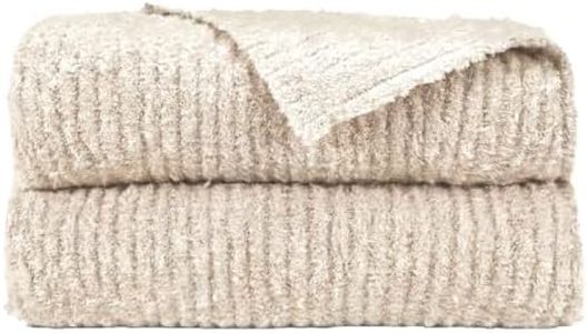 Big Blanket Co Premier Plush Oatmeal | 10' x 10' Ultra-Soft Plush Blanket | 100 Sq Ft Giant Oversized Throw | Velvet-Soft, Machine Washable | Luxury Blanket for Family