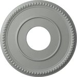 Ekena Millwork CM12BR New Bradford Ceiling Medallion, 12 1/2"OD x 3 7/8"ID x 3/4"P, Primed