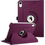 Fintie Rotating Case for iPad Mini 7 (A17 Pro) 2024/ iPad Mini 6 (6th Generation 8.3 Inch) - 360 Degree Swiveling Stand Protective Back Cover, Auto Wake/Sleep, Purple