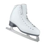 Riedell Skates - Sparkle - Recreational Soft Beginner Figure Ice Skates | Snow | Size 10 JR