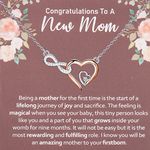 MYOSPARK New Mom Gifts Mama To Be Necklace for New Mother Jewelry Pregnant Mom Gifts First Time Mom Gift for Pregnant Women (CA Being a mother NL)