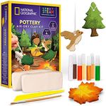 NATIONAL GEOGRAPHIC Modeling Clay Arts & Crafts Kit - Air Dry Clay for Kids Craft Kit with 2 lb. Clay, Sculpting Tool, Paints & More, Make Your Own Clay Creations, Ornaments, and Other Air Dry Pottery