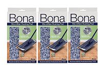 3 PACK Bona Dusting Pad | Designed on Hardwood Stone Tile and Laminated Floors | 4" W x 15" LÃ‚¬¦