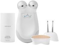 NuFACE Trinity FDA Cleared Microcurrent Facial Device Kit - NuFACE Microcurrent Device, Wrinkle Reducer + Effective Lip & Eye Attachment for Targeted Face & Neck Treatment + Aqua Microcurrent Gel