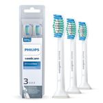 Philips Sonicare Simply Clean Replacement Brush Heads, White, 3 Pack, HX6013/04