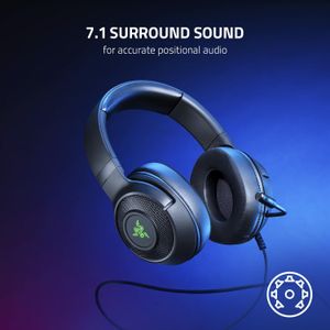 Razer Kraken V3 X Gaming Headset – Lightweight USB Surround Sound
