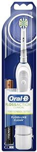 Oral-B Clinical Floss Action, Battery Powered Toothbrush, 1 count -White