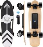 Caroma Electric Skateboards with Remote, 20MPH Top Speed & 12 Miles Range, Electric Longboard for Adults Teens, 3 Speed Settings for Beginners and Expert, Built-in Intelligent BMS, 300lbs Max Load